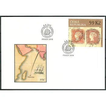 Poštovní známka Česká pošta (2018) FDC 987 - Česká republika - Bombajský dopis