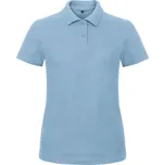 B&C Dámská polokošile Piqué polo ID.001 Velikost: XS, Barva: light blue