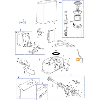 30U450A.0727 je kondenzátor 30uF pro pohony Nice Thor TH1551 i TH2251