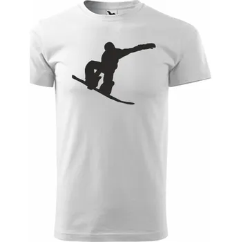 ON-DESIGN Tričko pánské/dětské se SNOWBOARDISTOU Velikost: 146 cm/10 let, Barva: bílá