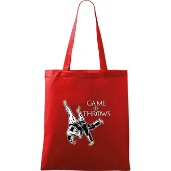 Nákupní taška Game of Throws Judo - Taška bavlněná - 42 x 38 cm ( Červená )