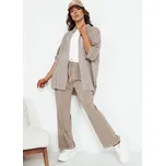 Asters UY2037 široké kalhoty béžové M/L