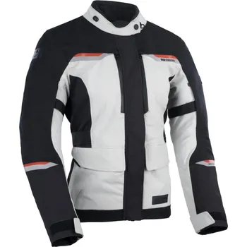 Moto bunda Bunda MONDIAL 2.0 DRY2DRY™, OXFORD ADVANCED, dámská (světle šedá/černá/červená) 12