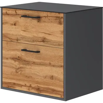 Koupelnový nábytek Lavedo Afina Grey/Wotan Oak 60 koupelnová skříňka s přípravou pro libovolné umyvadlo