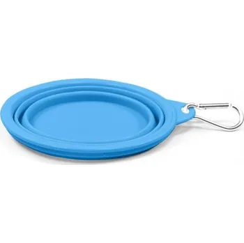 Miska pro psa RECORD Skladací miska na vodu modrá Velikost: M