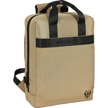 Městský batoh Minnie Mouse USB batoh na notebook 13,3" - béžový