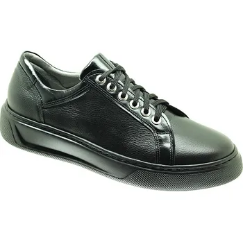 Dámská zdravotní obuv Dámské tenisky De-plus DE-9937-ML16 Black, černé lakované 40