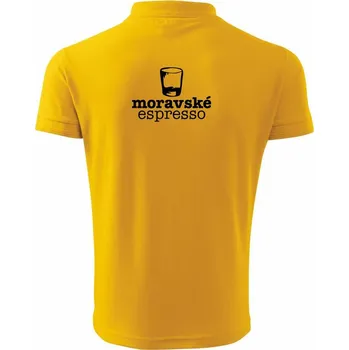 Pánská košile Moravské espresso - Polokošile pánská Pique Polo 203 - 3XL ( Žlutá )