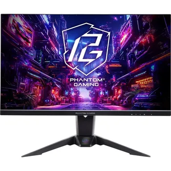 Monitor ASRock Phantom Gaming PG27QFT2A 27" LED monitor, herní, 27", IPS, 2560×1440, 16:9, 180Hz, 1ms, 400cd/m2, 1000:1, 2× HDMI, DisplayPort, repro, Wi-Fi anténa, černý 90LXA0B0-A0E0A0J
