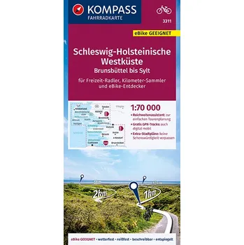 Kompass Schleswig-Holsteinische Westkuste 1:70 t. lamino