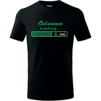 ON-DESIGN Tričko pánské/dětské OSLAVENEC LOADING Velikost: 134 cm/8 let, Barva: černá