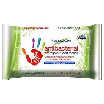 Dezinfekce Antibakteriální vlhčené ubrousky Fresh´n soft, 15 ks