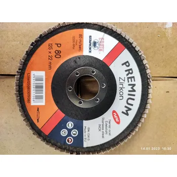 Brusný kotouč Lamelový kotouč 125mm, P80 Zirkon