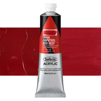 Vodová barva Akrylová barva Holbein Heavy Body - Napthol Red Deep Balení: 60 ml