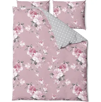 Povlečení Růžové bavlněné povlečení na dvoulůžko Bonami Selection Belle, 200 x 220 cm ID_1418703