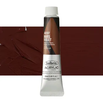 Vodová barva Akrylová barva Holbein Heavy Body - Mars Violet Balení: 20 ml