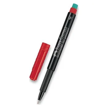 Permanentní fix Faber-Castell Multimark – červený F (Permanentní fix Faber-Castell Multimark – červený F)
