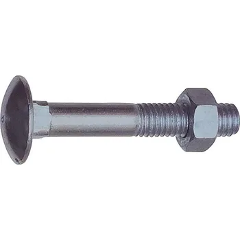 Šroub SCH Vratový šroub s maticí DIN603, ocel pozink Varianta: Vratový šroub s maticí DIN603 M5x16, ocel pozink