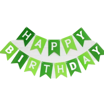 Balónek Fóliové Happy Birthday balónky, girlandy zelená