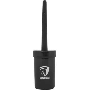 Čištění pro koně Horka Štěteček na mazání s nádobkou Barva: Černá