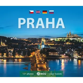 Cizojazyčná kniha Praha - malá/česky, anglicky, německy, rusky - Viktor Kubík