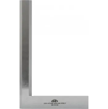 Úhloměr KINEX 4001-03-300 Úhelník nožový (vlasový) - přesný kalený 300x200 mm, DIN 875