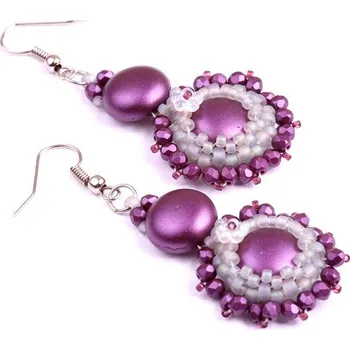 Korálek Náušnice Nathanail č. 1122 - stavebnice