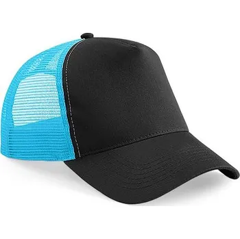 Kšiltovka Beechfield Čepice Snapback Trucker B640 Velikost: uni, Barva: černá-tyrkysová