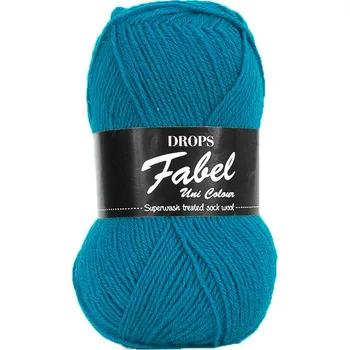 Příze Příze DROPS Fabel Unicolor 105 - tyrkysová