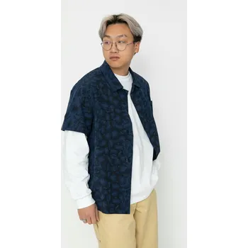 Pánská košile Nike SB Bowling Aop (midnight navy) XL, námořnická modrá