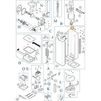 Pohon brány Nice PPD2182.4540 čočka fotobuňky BAR (R10), WIDE S/M