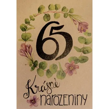 Kalendář Přáníčko BeBechy – recyklovaný papír - 65 narozeniny