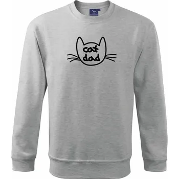 Pánská mikina Cat dad / mom - Mikina Essential pánská - 3XL ( Světlešedý Melír )