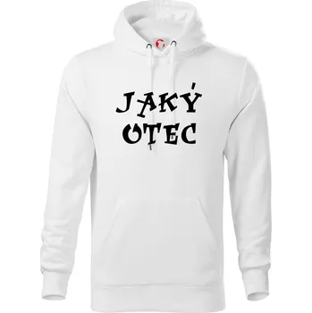 Pánská mikina Jaký otec, takový syn - Mikina pánská Cape s kapucí - XL ( Bílá )