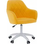 Tempo Kondela Kancelářské křeslo SANTY, žlutá/ bílá