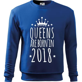 Chlapecké tričko Queens are born in 2018 - Mikina Essential dětská - 158 cm/12 let ( Královská modrá )
