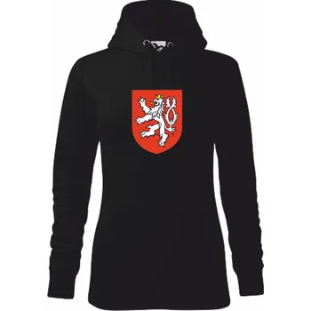 Dámská mikina ON-DESIGN Dámská mikina ČESKÝ LEV 2 Velikost: XS, Barva: černá