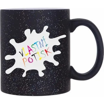 ON-DESIGN Magický hrnek se třpytkami Barva: černá