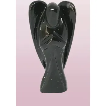 Anděl strážný z obsidiánu černého 5,5 cm
