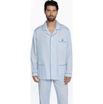 Pánské pyžamo Soft Cotton GUASCH Pánské pyžamo VINCENTE M Modrá GUASCH Pánské pyžamo VINCENTE M Modrá - 8431204667102