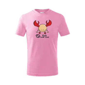 Chlapecké tričko ON-DESIGN Dětské tričko znamení RAK Velikost: 146 cm/10 let, Barva: růžová
