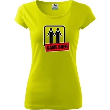Bachelor Party - Game over (gay) - Dámské triko Pure - L ( Limetková )