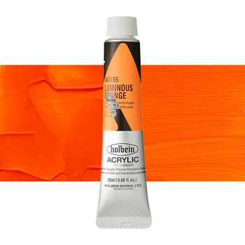 Vodová barva Akrylová barva Holbein Heavy Body - Luminous Orange Balení: 20 ml