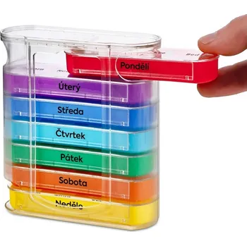 Zdravotnický materiál Dávkovač léků SimplyMed 28003-Vertikal týdenní