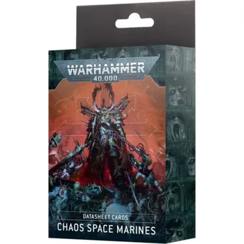 Příslušenství k deskovým hrám Games Workshop Warhammer 40,000 - Chaos Space Marines: Datasheet Cards