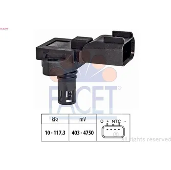 Čidlo automobilu Snímač barometrického tlaku vzduchu FACET 10.3203