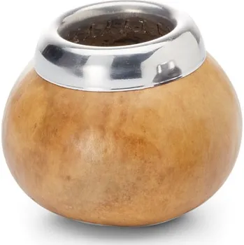 Čaj Čajová zahrada Kalabasa na čaj Maté Nature s kovovým kroužkem