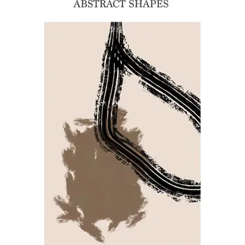 Plakát Plakát, Obraz - Abstract Shapes beige, Veronika Boulová