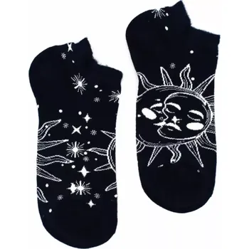 Dámské ponožky Awm ponožky bambusové Hop Hare Slunce a měsíc černé
