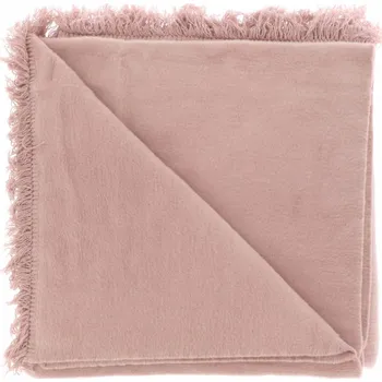 deka Hřejivá deka s třásněmi Nomi starorůžová růžová 150x200